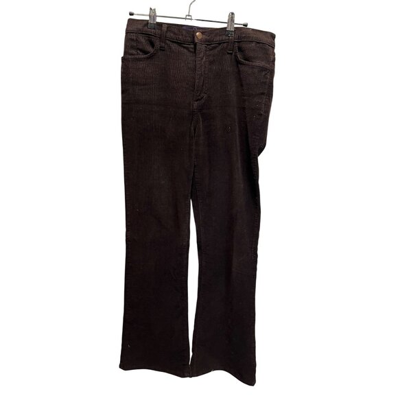 Not Your Daughters Jeans Brown Corduroy Pants Size 14 Mid-Rise Bootcut Stretch W - Picture 1 of 6